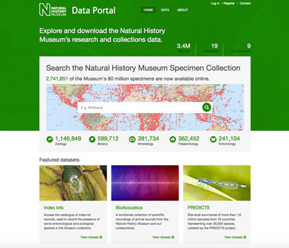 Natural History Museum Data Portal